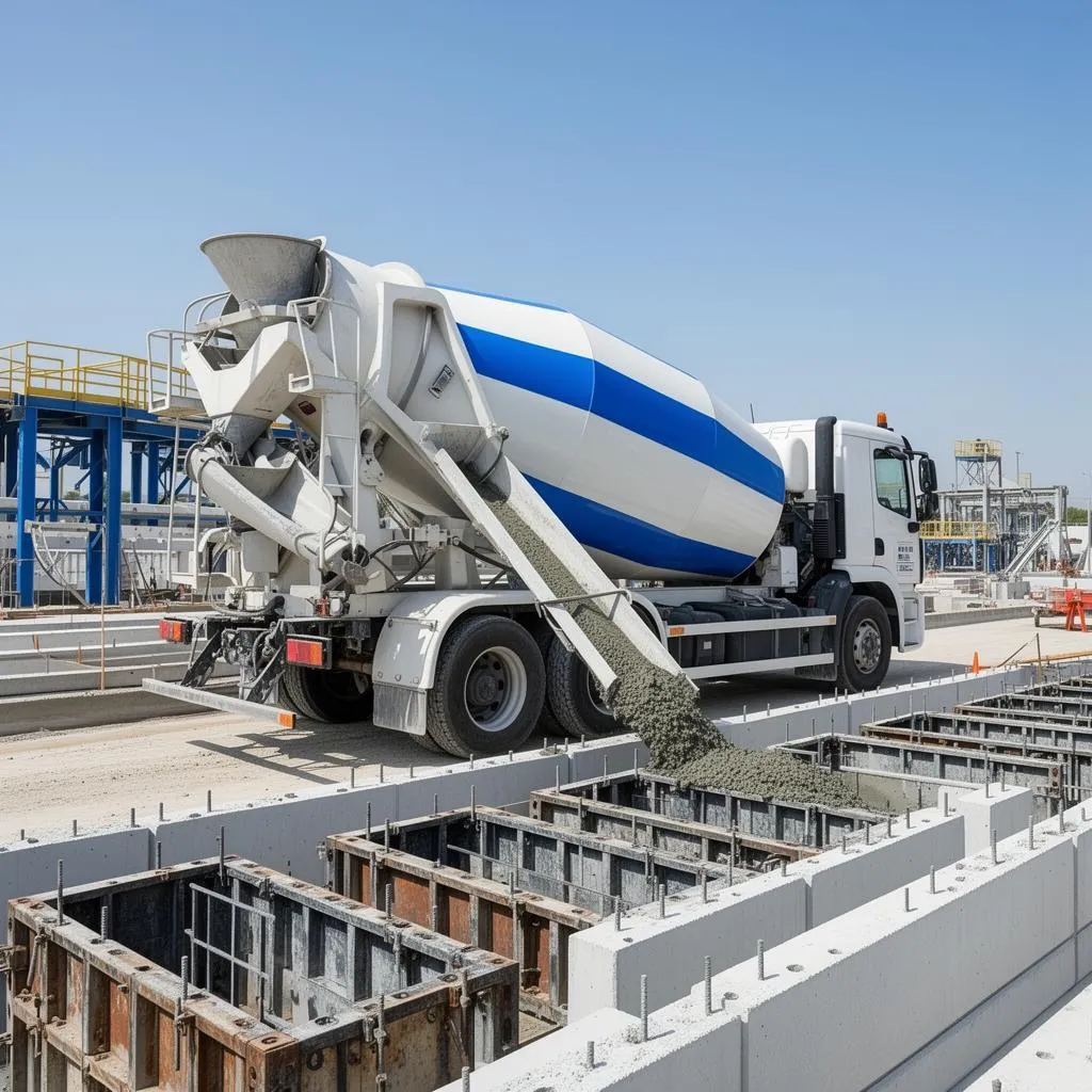 Concrete Transit Mixers — heavy equipment in the Fortico Infra construction fleet