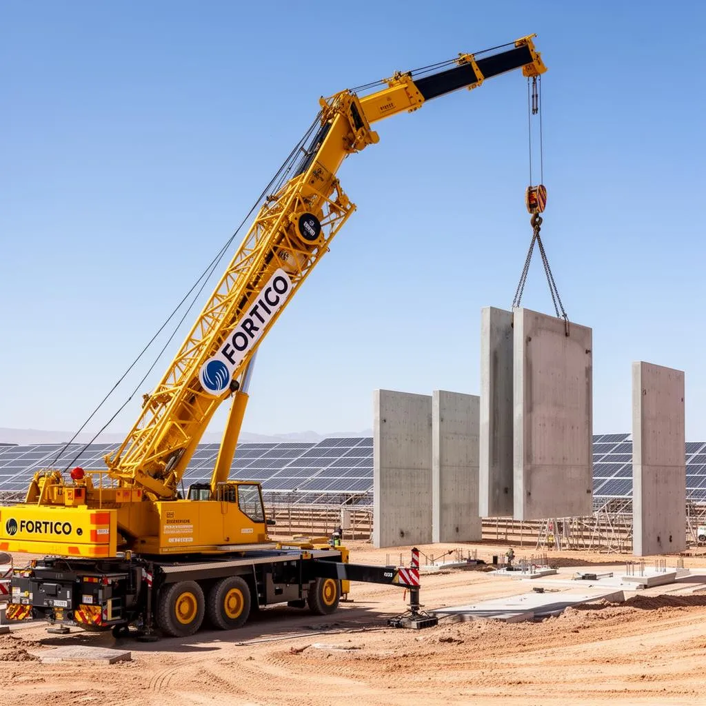 Heavy-Duty Mobile Cranes — heavy equipment in the Fortico Infra construction fleet